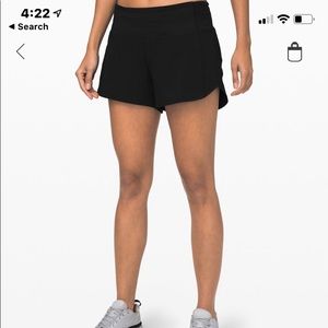 Black Lululemon shorts